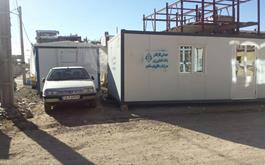 استقرار کانکس های اهدایی بانک کشاورزی در مناطق زلزله زده استان کرمانشاه 