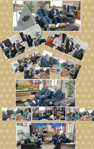 دیدار رئیس کمیسیون کشاورزی ، آب و منابع طبیعی مجلس با مدیر شعب بانک در استان فارس